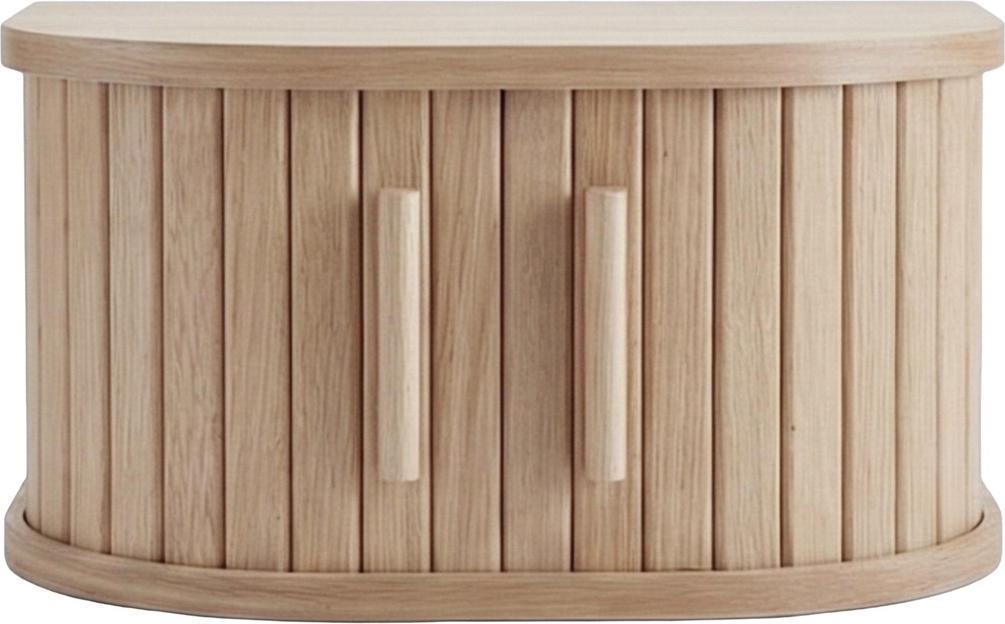 Sengebord / natbord Nordique Design META - natur/hvid træ, H20ÃB40ÃD30 cm